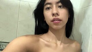 belleza natural showers then rides juicy big tits cowgirl missionary style!