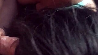 Ebony Beauty's Intense Homemade Cock Sucking Session