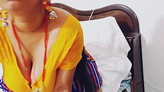 naughty indian bhabhi's dirty talk sex ride with dever