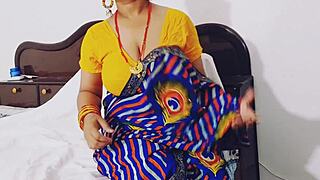 naughty indian bhabhi's dirty talk sex ride with dever