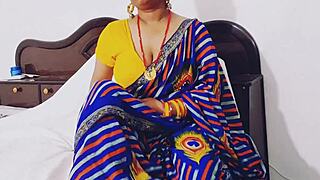 naughty indian bhabhi's dirty talk sex ride with dever