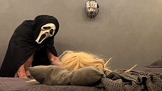 masked villain pounds halloween sex doll in pov cosplay fuck