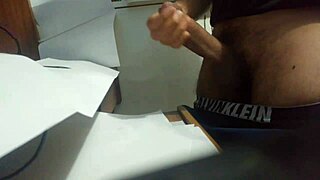 shaved mexican homemade solo masturbation with massive cumshot explosion