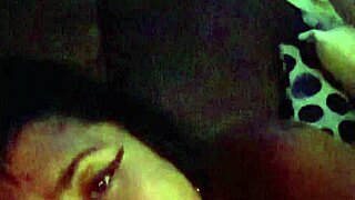 after club brunette latina kneels for nonstop deepthroat on huge cock