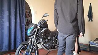 my niece sucks my cock and gives ass when i take her for a ride on my moto