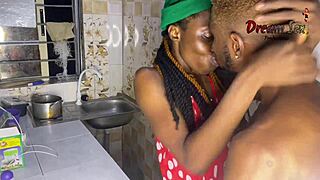 two lovers heat up the kitchen with raw passion full video awaits
