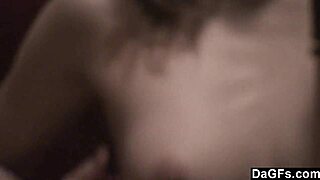 brunette teen small tits shaves hairless pussy mirror masturbation close up piercing tattoo groping solo