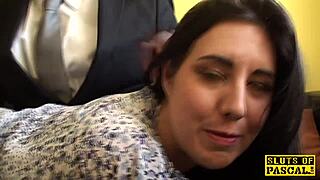 Spanked British Sub Rides Dom Cock in Heels