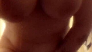 Chubby oiled big tits ass soapy shower shave big pussy lips spread orgasm shake