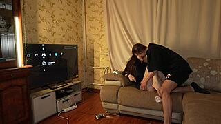 i uh pounded juicy policewoman's tight anal hole