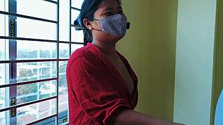 fuck, my desi big ass college step-cousin sumi bends over in kitchen for homemade pounding