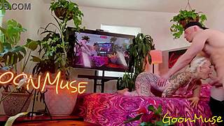 Tattooed Nichole Saphir rides monster cock uncontrollably wet