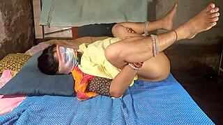 Indian desi stepsis sneaks in for raw bathroom sex with bro