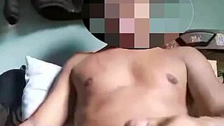 colombian amateur solo teases with sexy ball sucking play