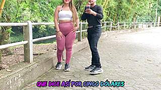 street interview with horny latina turns into cash sex deal quick