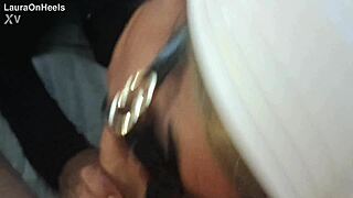 milf in glasses chokes on pov monster cock deepthroat gagging cumshot!