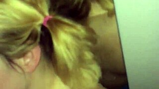 Blonde Slut Sucks Monster Cock for Slow Mo Facial Cumshot