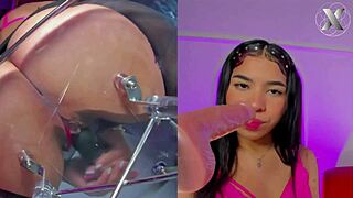 Sucking Dildo Teases Juicy Pussy Secrets