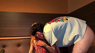 Blonde Colombian bets ass on pool and loses big time!