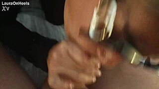 milf in glasses chokes on pov monster cock deepthroat gagging cumshot!