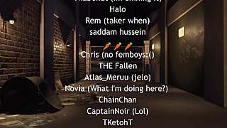 Rough creampie sex game in dark alleyway close up cartoon style action