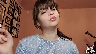 hey those big glossy lips smoking look so close up damn