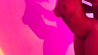 Ricky Johnson Naked Shadow Boxing Teases Big Cock