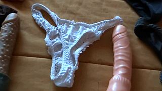 Wife Caught Me Jerking To Her Used Panties Cumshot Compilation?