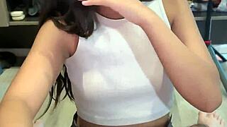 petite thai teen bent over takes huge white cock doggystyle pounding