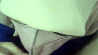 Indonesian hijab wife sucks cock and takes cum 😘