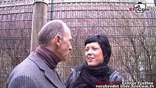 German Grandpa Picks Up Ugly Housewife on Street for Raw Milf Tit Fuck