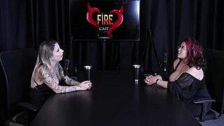 Melitta Coffee's sheer red tease in safada porn cast interview?