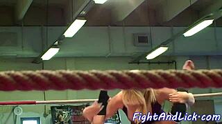 hey les babe wanna taste my ass after that hot wrestling match rimjob time?