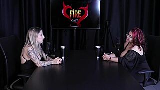 Melitta Coffee's sheer red tease in safada porn cast interview?