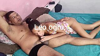 Skinny latina teen's big ass takes monster cock anal pounding from stepdad!