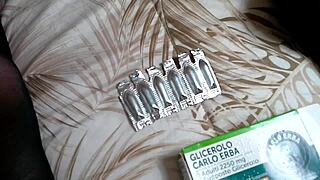 blonde chubby slut shoves glycerin suppositories deep ass vibrator orgasm