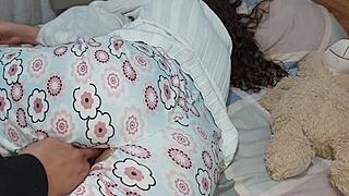 Dude I fucked my stepsis doggystyle in pajamas no removing! Monster cock action 😈🍆💦