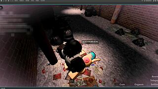 engaño a mi novio con negro en callejón me viola y llena pechos de semen espeso