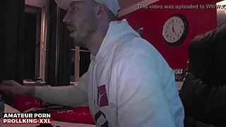 Prollking XXL sniffs alpha bad guy's socks