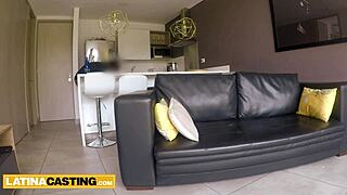 Cute Latina Babe's Big Ass Oiled in Massage Before Monster Cock Rips Tight Pussy