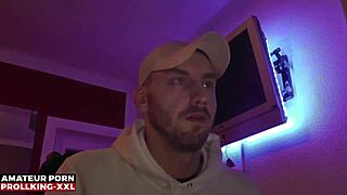 Prollking XXL sniffs alpha bad guy's socks