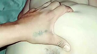 Milf bent over doggystyle creampie squirting as cute interracial pounding fills her up