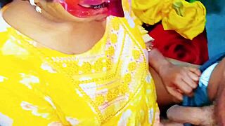 😏 indian bhabhi's tight pussy spooned hard with loud hindi moans