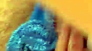 Wife Shoves Dildo Deep in Wet Pussy Dripping Cum Pearls