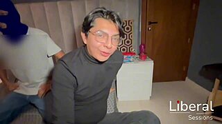 Sexy nurse draws milk from three eager patients in steamy session