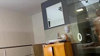 Curvy latina with big tits and ass rides best friend's monster cock behind husband's back