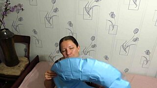 milf looner blows up beach balloon circle in nylon fetish fun