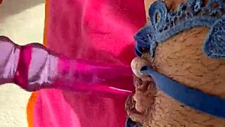 Wife Shoves Dildo Deep in Wet Pussy Dripping Cum Pearls