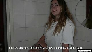 Spanish ass pounded hard in toilet cum dark
