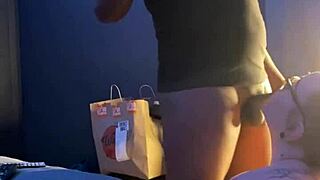 Gracie Deepthroats Gamer Boyfriend's Monster Cock Slutty Interracial Suck Fest